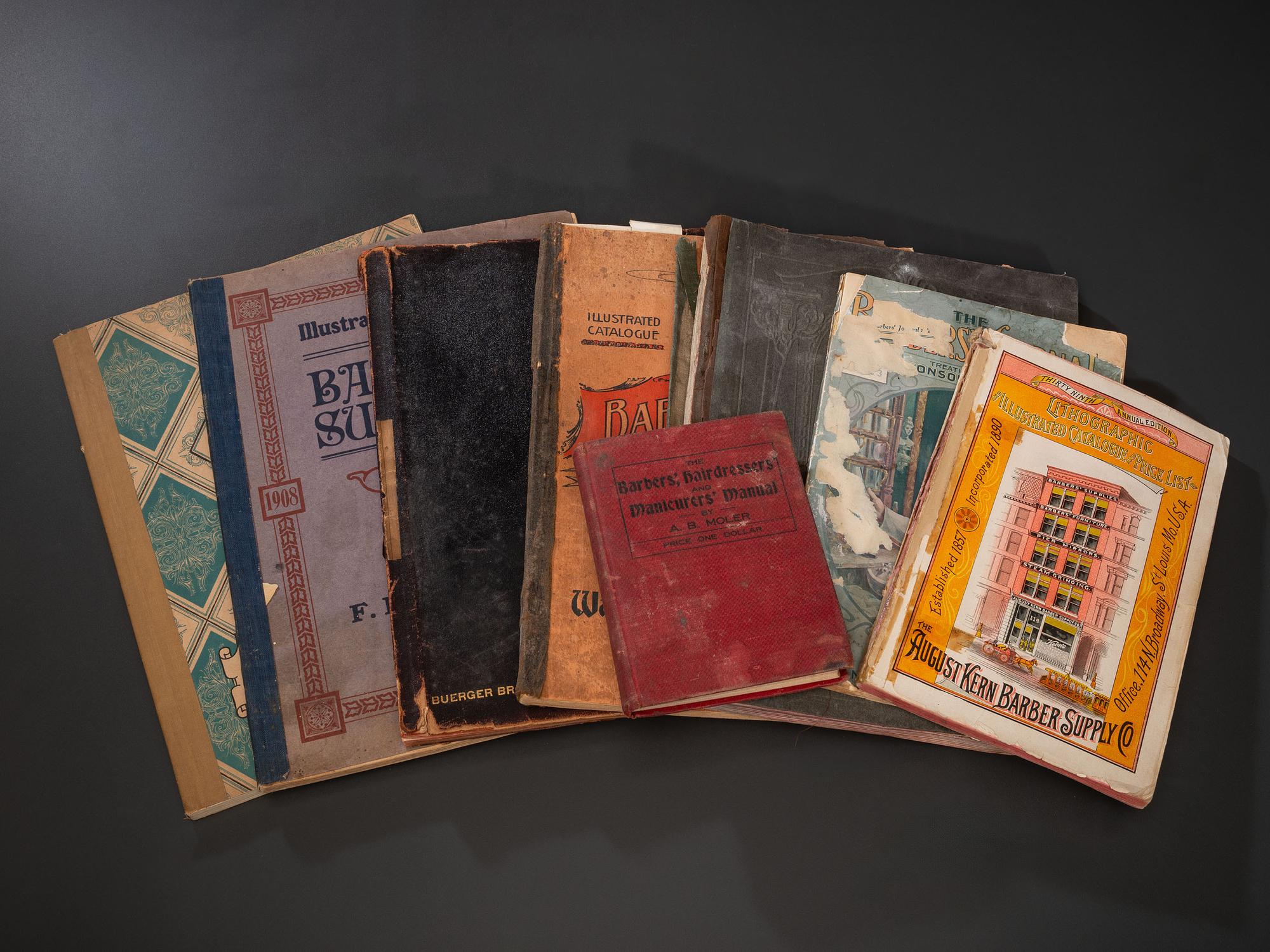 [BARBERS' SUPPLIES]: a group of 7 illustrated catalogues, including: