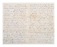 [KANSAS] -- [NATIVE AMERICANS]. 6 page ALS from Fort Lincoln, KS, 18 June 1867.