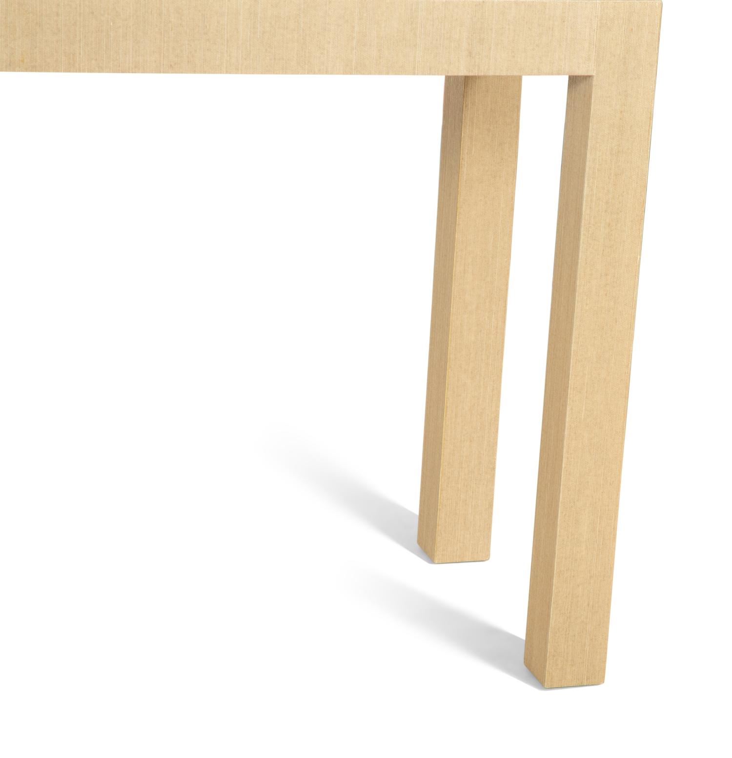 A Contemporary Seagrass Veneered Console Table