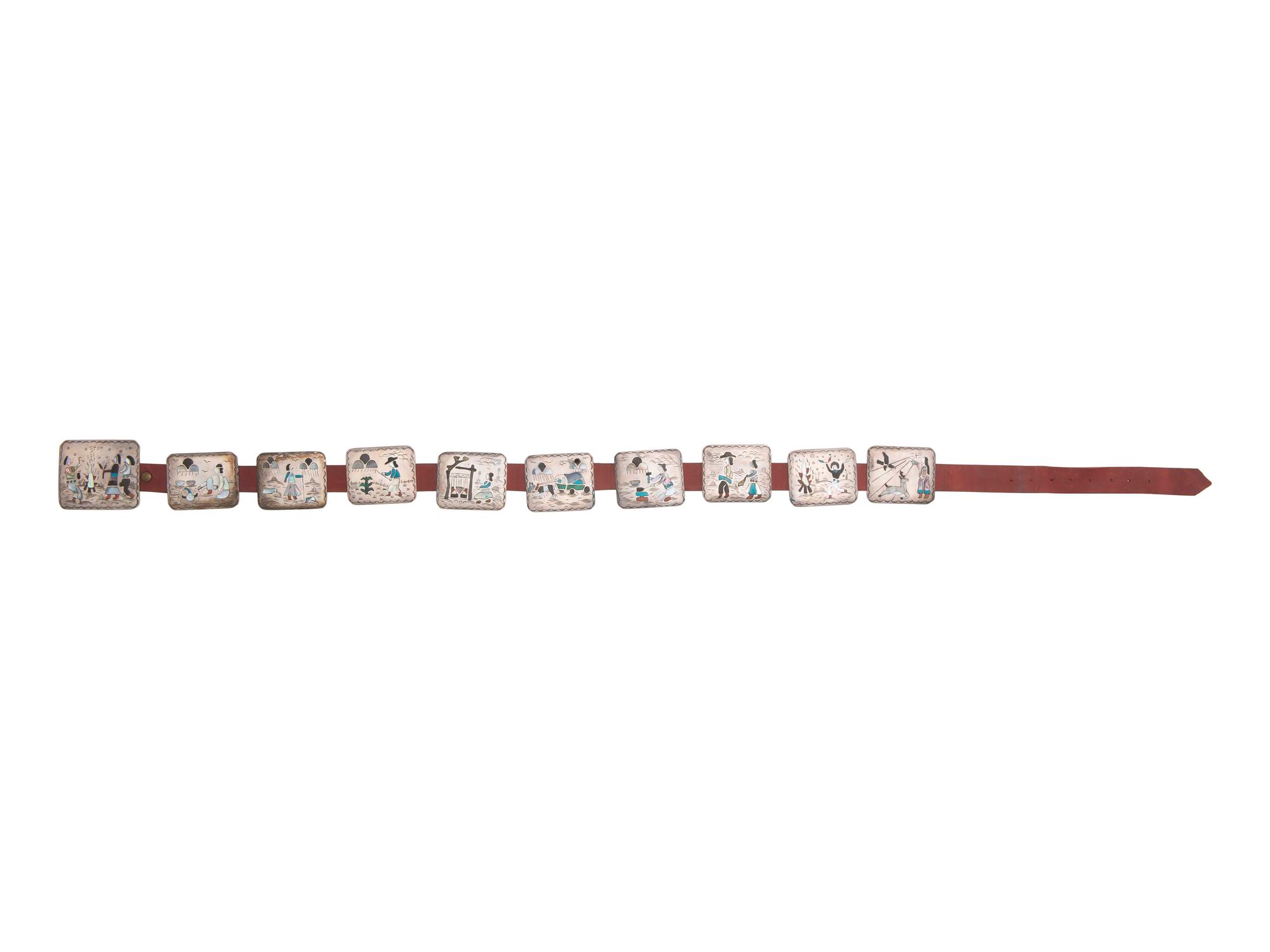Navajo Storyteller Concha Belt
