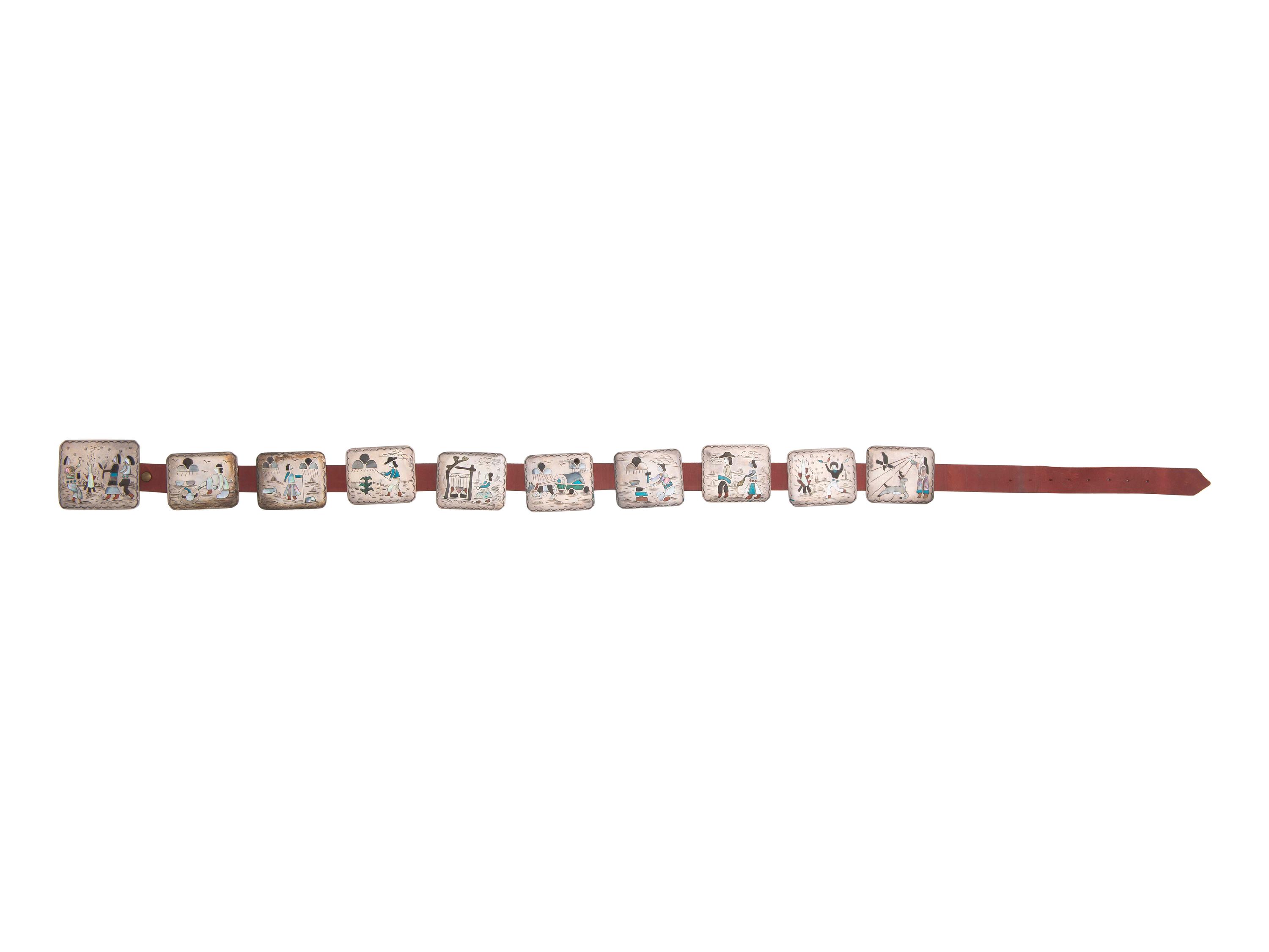 Navajo Storyteller Concha Belt