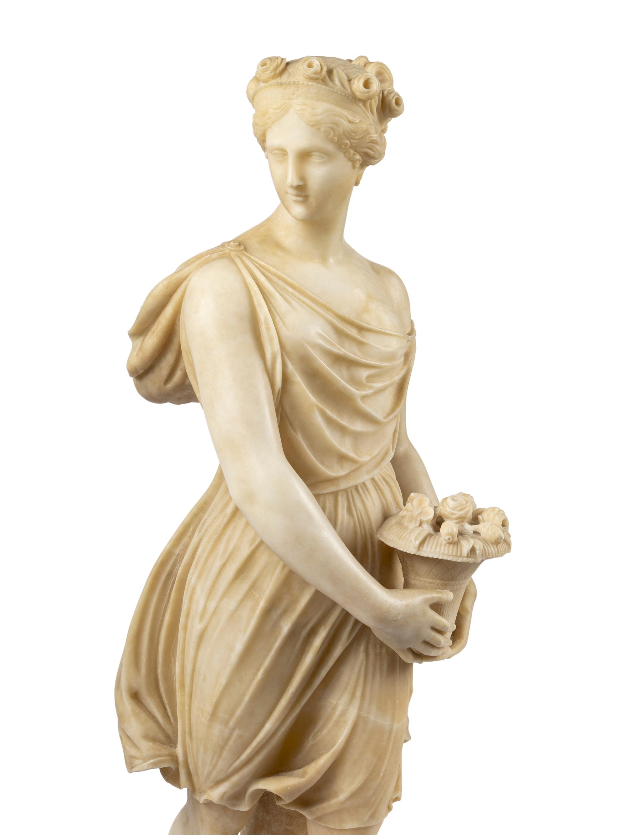An Italian Alabaster Figure