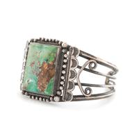 Navajo Silver and Turquoise Cuff Bracelet