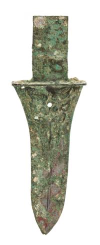 A Western Zhou Dynasty Bronze Dagger, Ge Length 8 1/2 inches. — WESTERN ZHOU DYNASTY