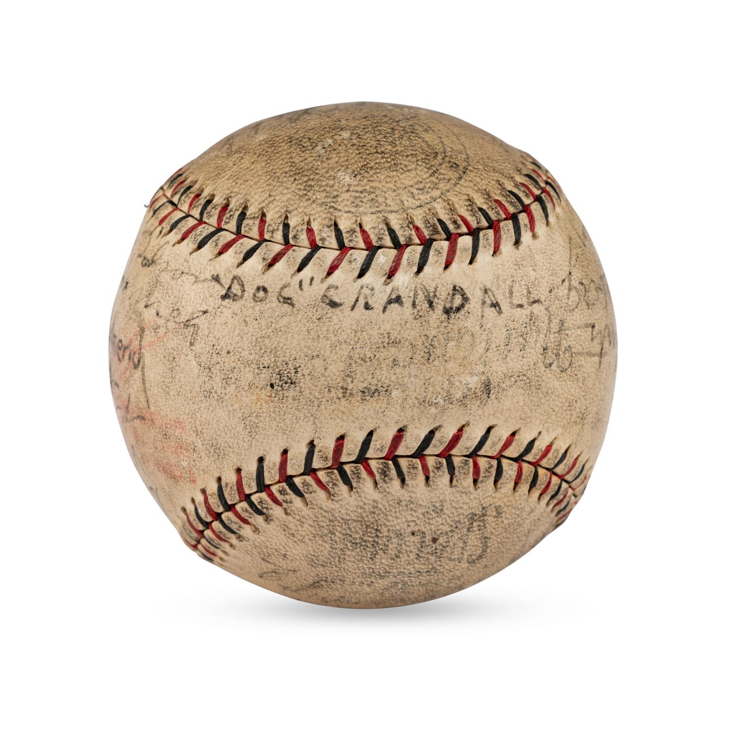 A 1929 Los Angeles Angels Team Signed Autograph Baseball