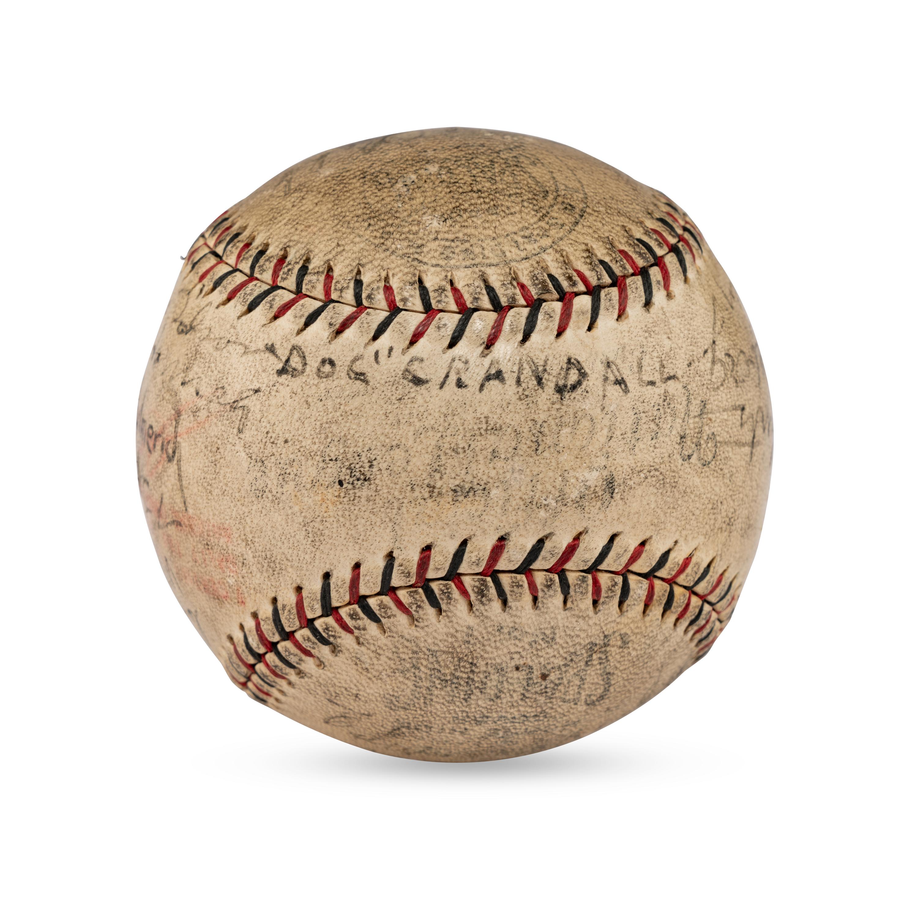 A 1929 Los Angeles Angels Team Signed Autograph Baseball