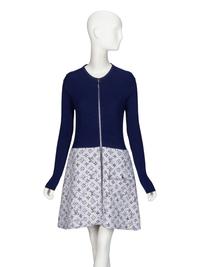 Louis Vuitton, Knit & Tweed Dress