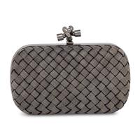 Bottega Veneta, Knot Clutch in Metal Mesh Intrecciato