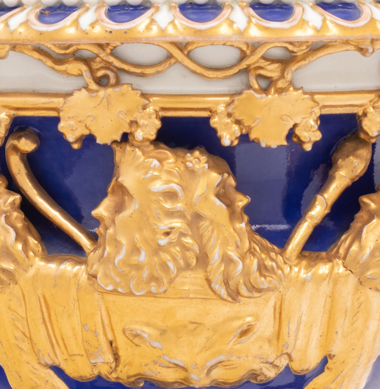An English Porcelain Model of the Warwick Vase