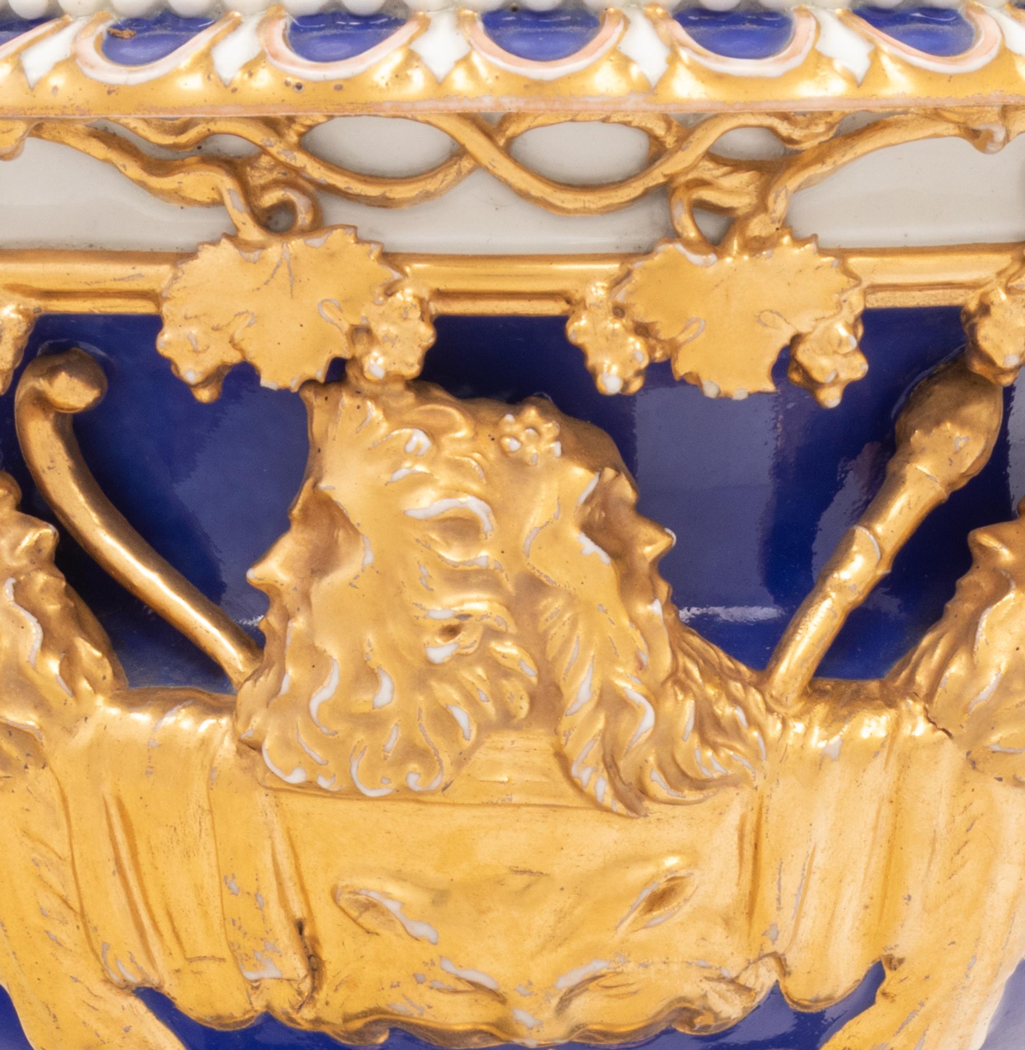 An English Porcelain Model of the Warwick Vase