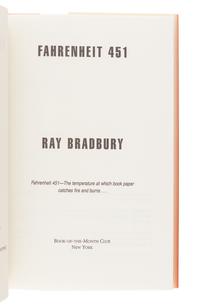 [BRADBURY, Ray (1920-2012)]. A group of 5 works SIGNED OR INSCRIBED by Bradbury, comprising: