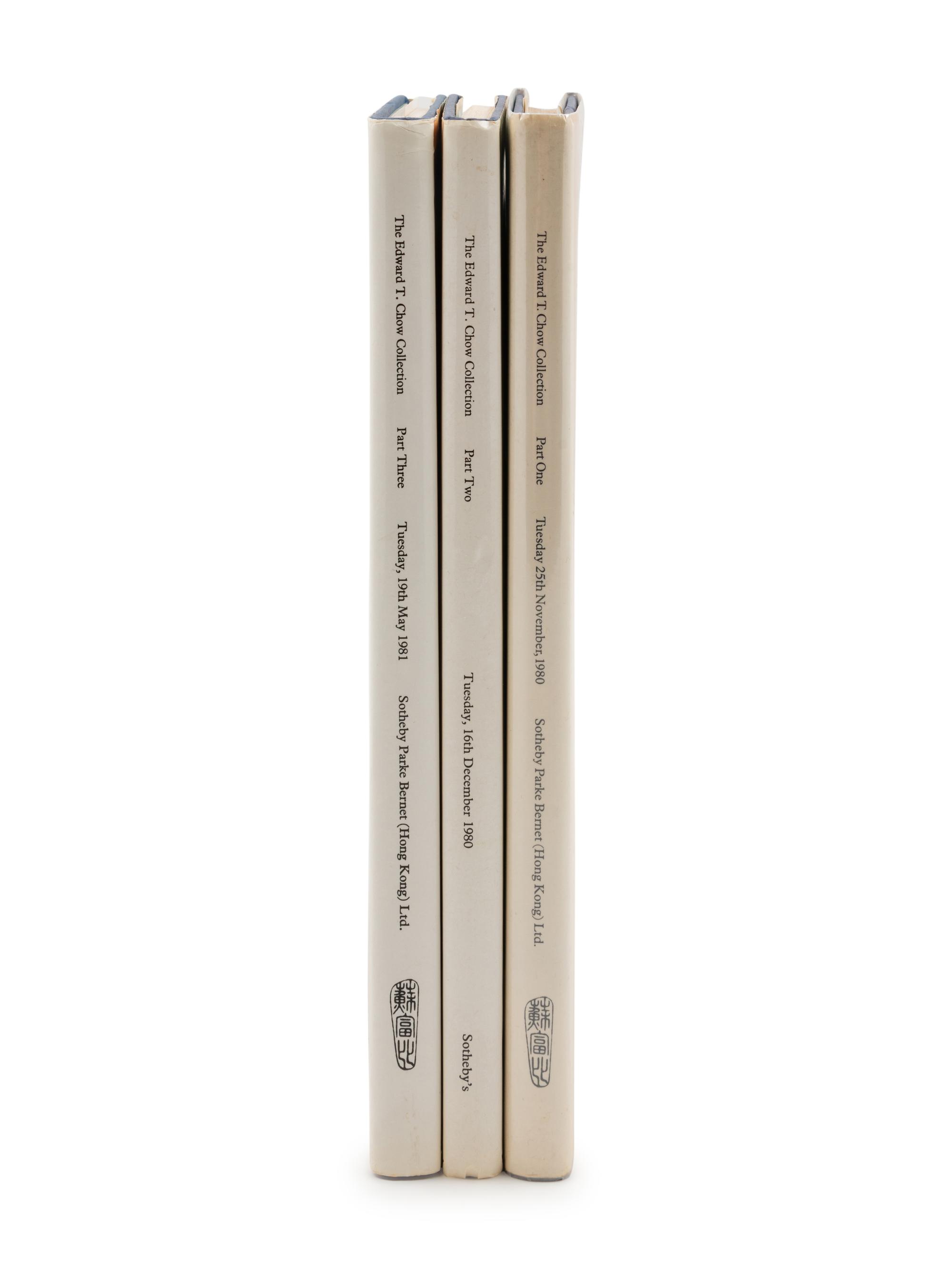 Three Auction Catalogues Pertaining to Chinese Art