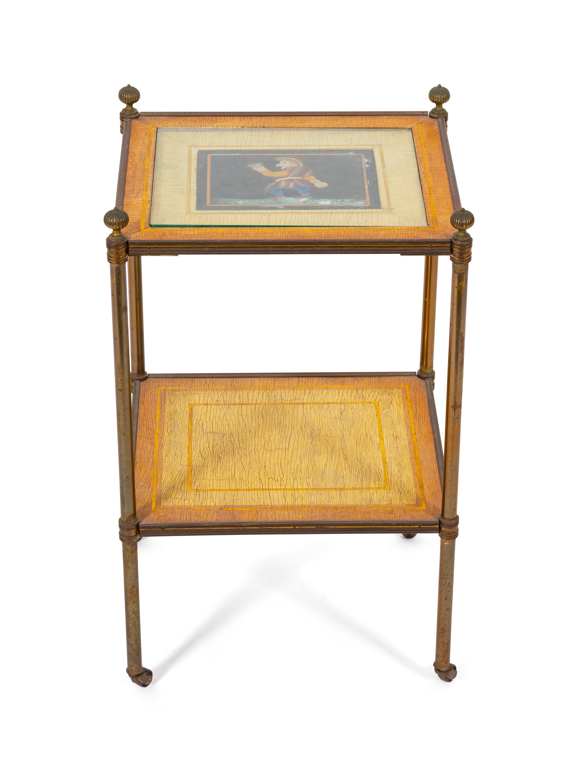An Italian Pietra Dura Inlay Side Table