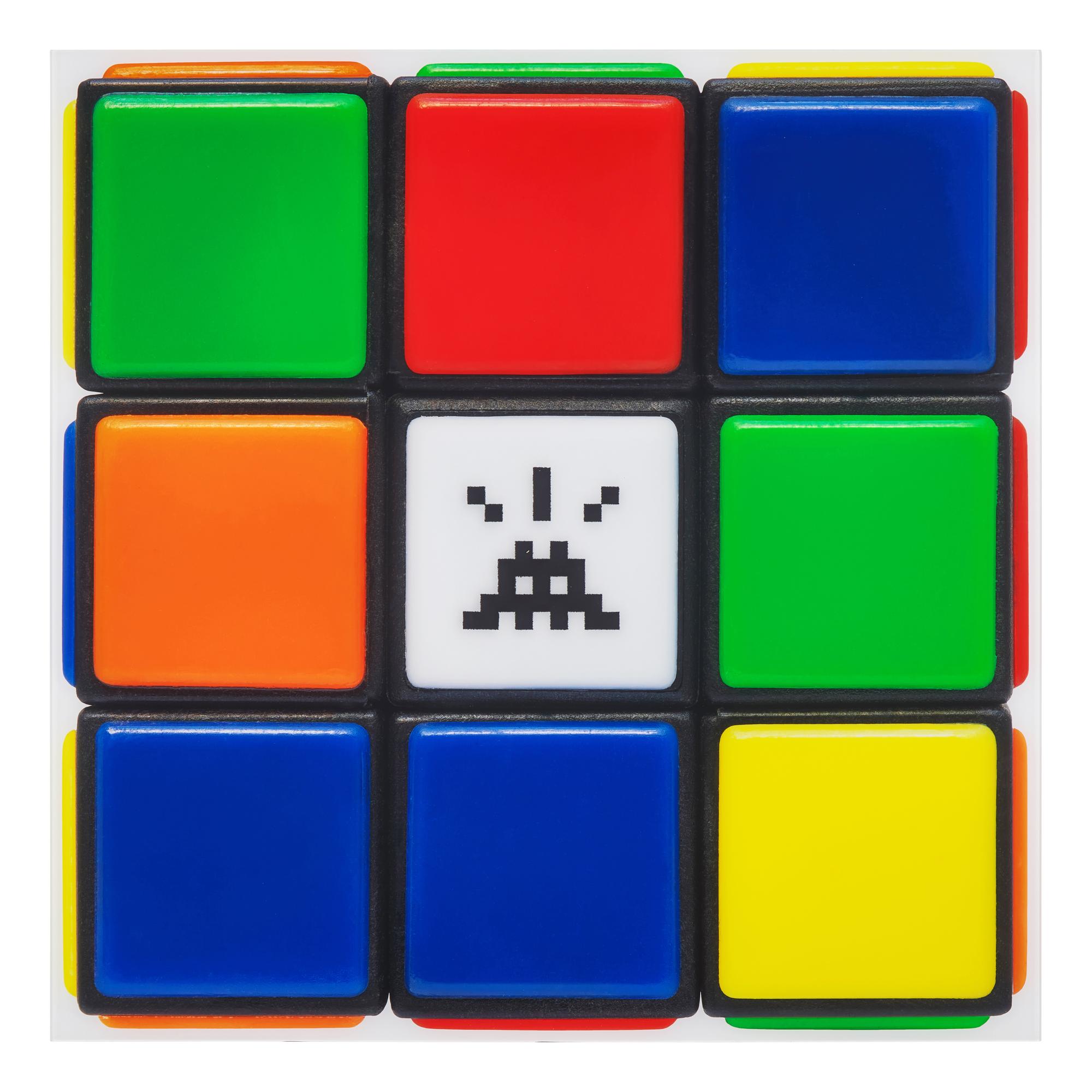Invader (French, b. 1969) — Invaded Cube (from Rubikcubism ), 2023