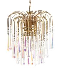 Venini, Italy, SECOND HALF 20TH CENTURY, a teardrop waterfall chandelier