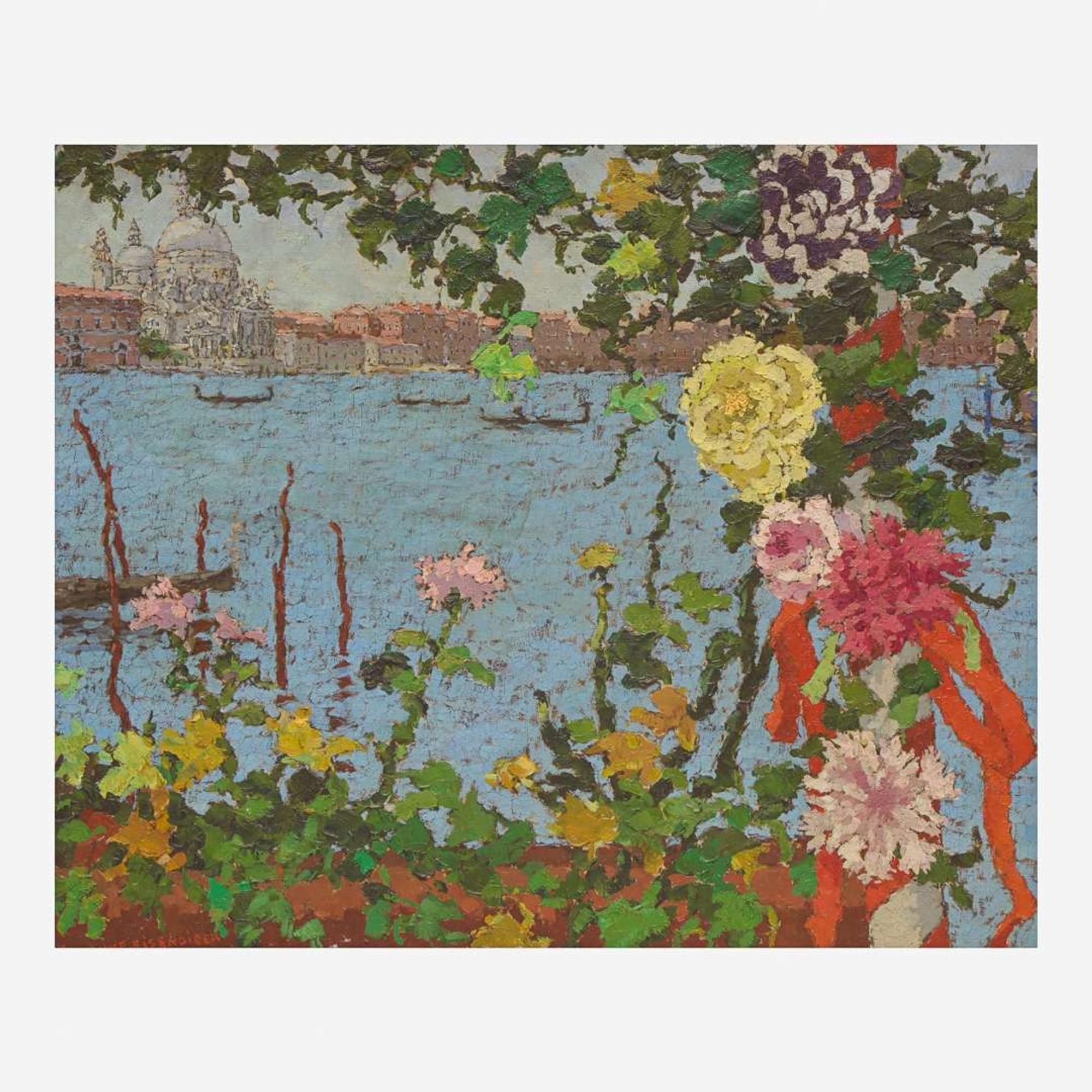 Suzanne Eisendieck (French, 1908-1998) Embarcadère Santa Maria Della Salute