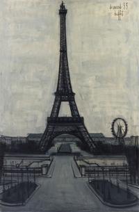 Bernard Buffet, (French, 1928-1999), La Tour Eiffel, 1955