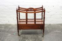 An English Mahogany Canterbury Width 18 3/4 inches. — 19TH/20TH CENTURY