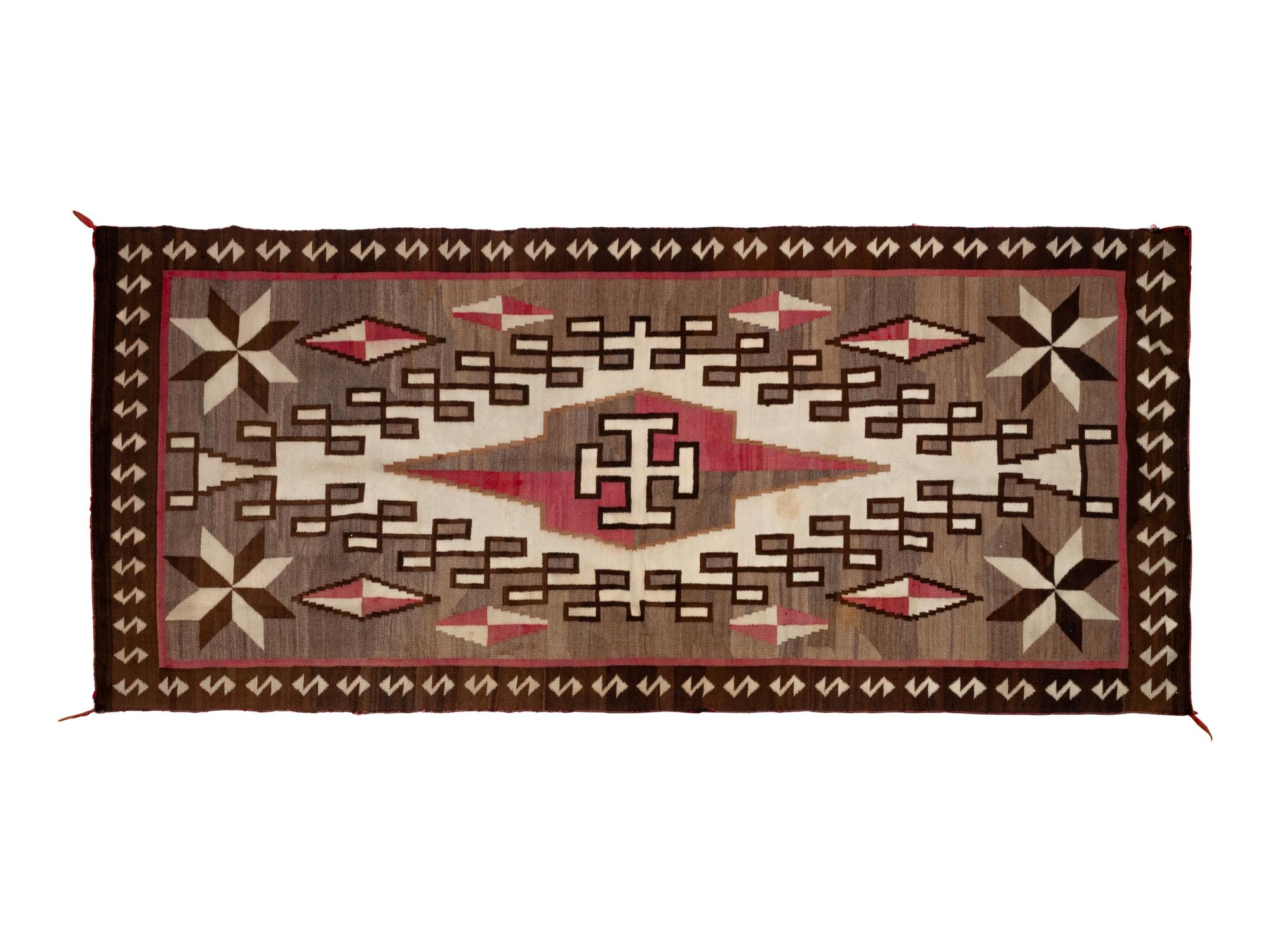 Navajo Rug with Vallero Stars