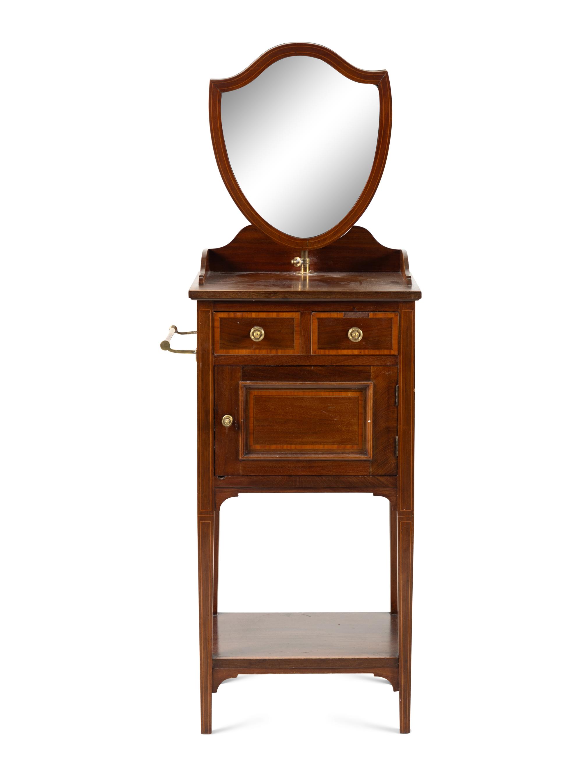 An Edwardian Mahogany Shaving Stand