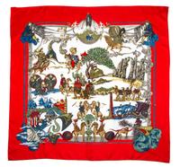 An Hermes 90cm Silk Scarf, 36" x 36".