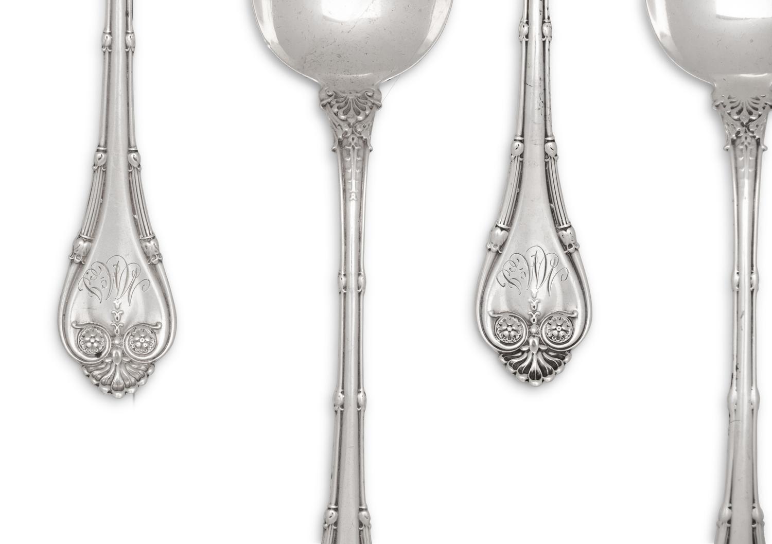 Twelve American Silver Spoons
