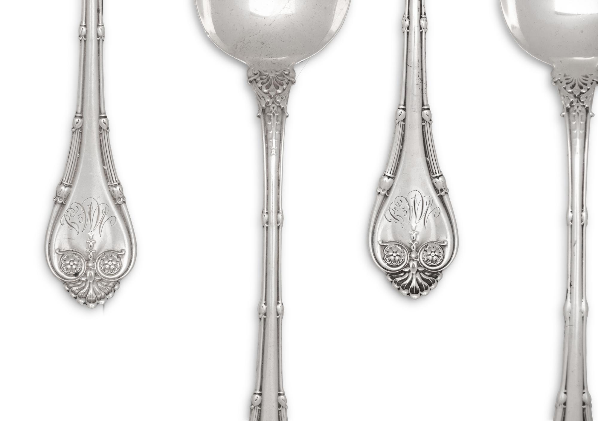 Twelve American Silver Spoons