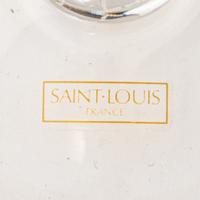 A Set of Eighteen St. Louis Grand Lieu Amber Glass Hock Wine Stems