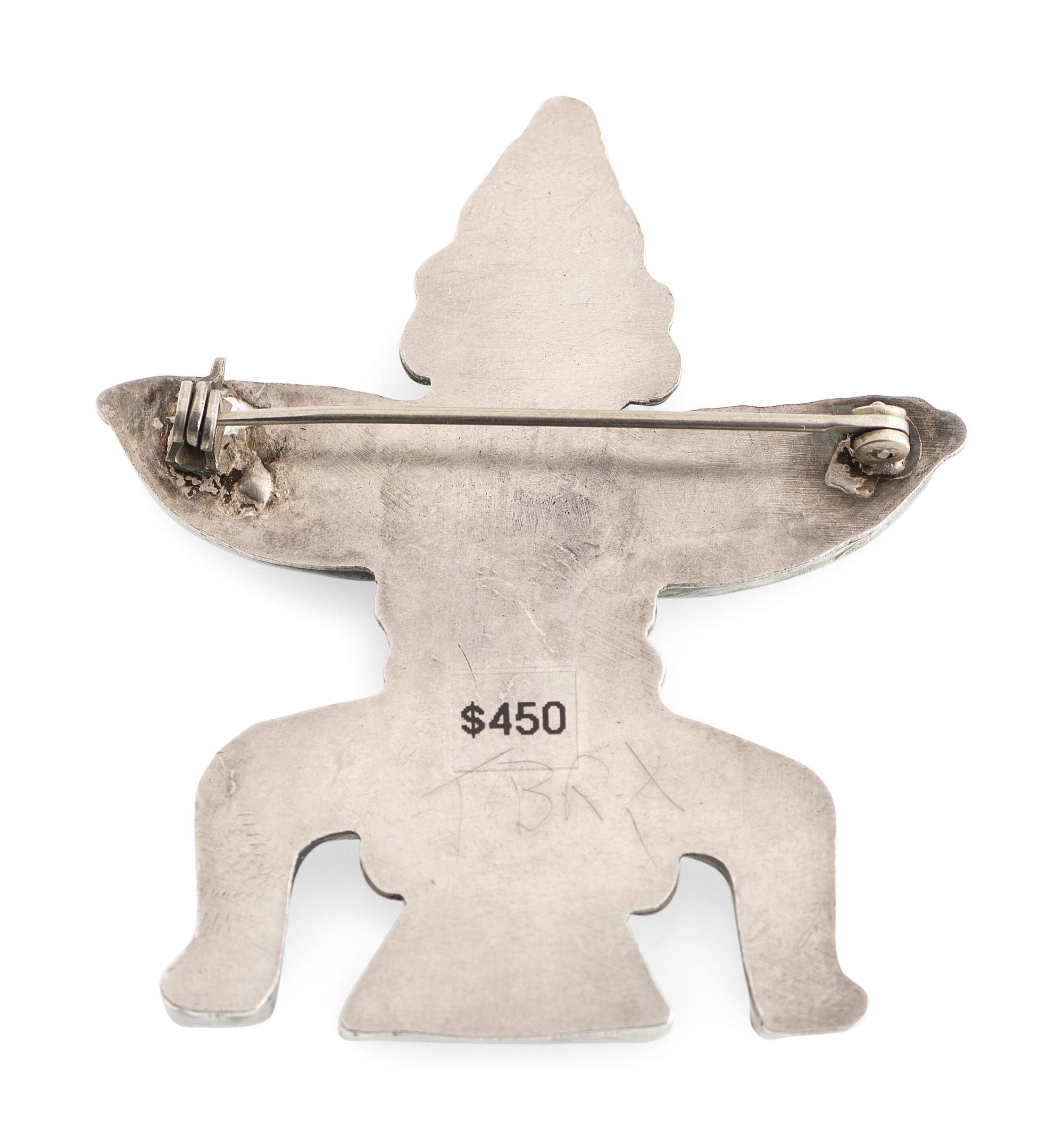 Zuni Silver Knifewing Pin / Brooch
