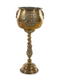 A Continental Brass Jardinière
