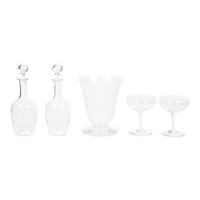 A Collection of Baccarat Glass Table Articles