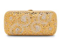 Judith Leiber Gold-Tone Metal/Crystal Minaudière with Tassel