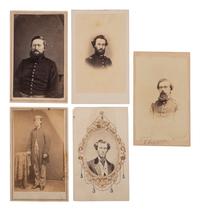 [CIVIL WAR]. A group of 11 CDVs of Illinois soldiers, many identified.