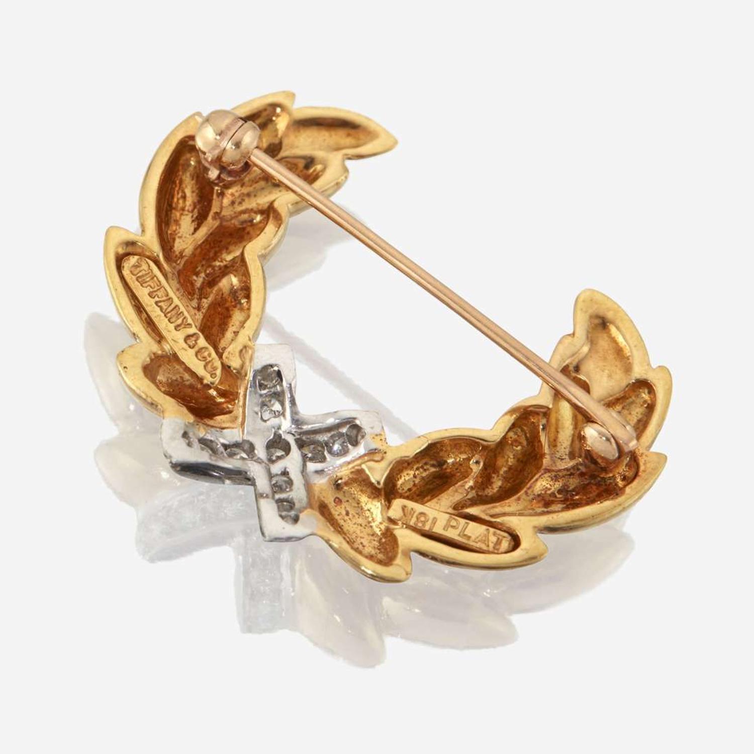 A Set of Matching Tiffany & Co. Gold and Diamond Brooches