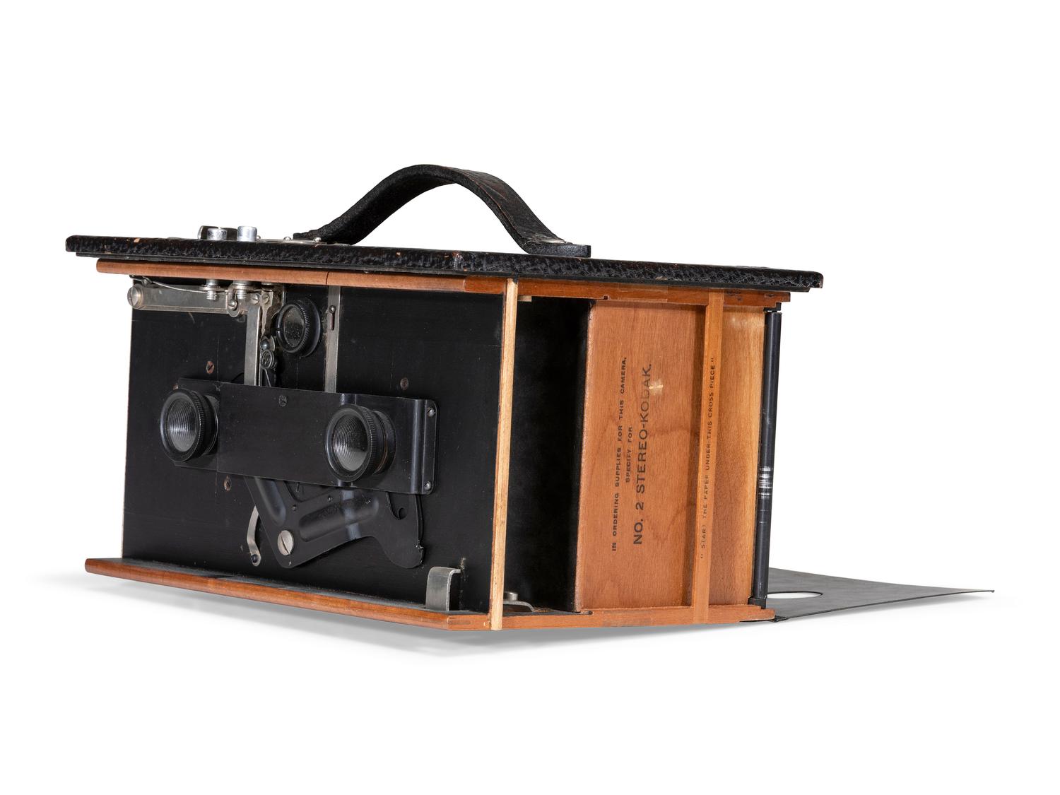 [EARLY PHOTOGRAPHY]. Eastman Kodak Co. No. 2 Stereo Kodak box camera. Rochester, NY, ca 1901-1905.
