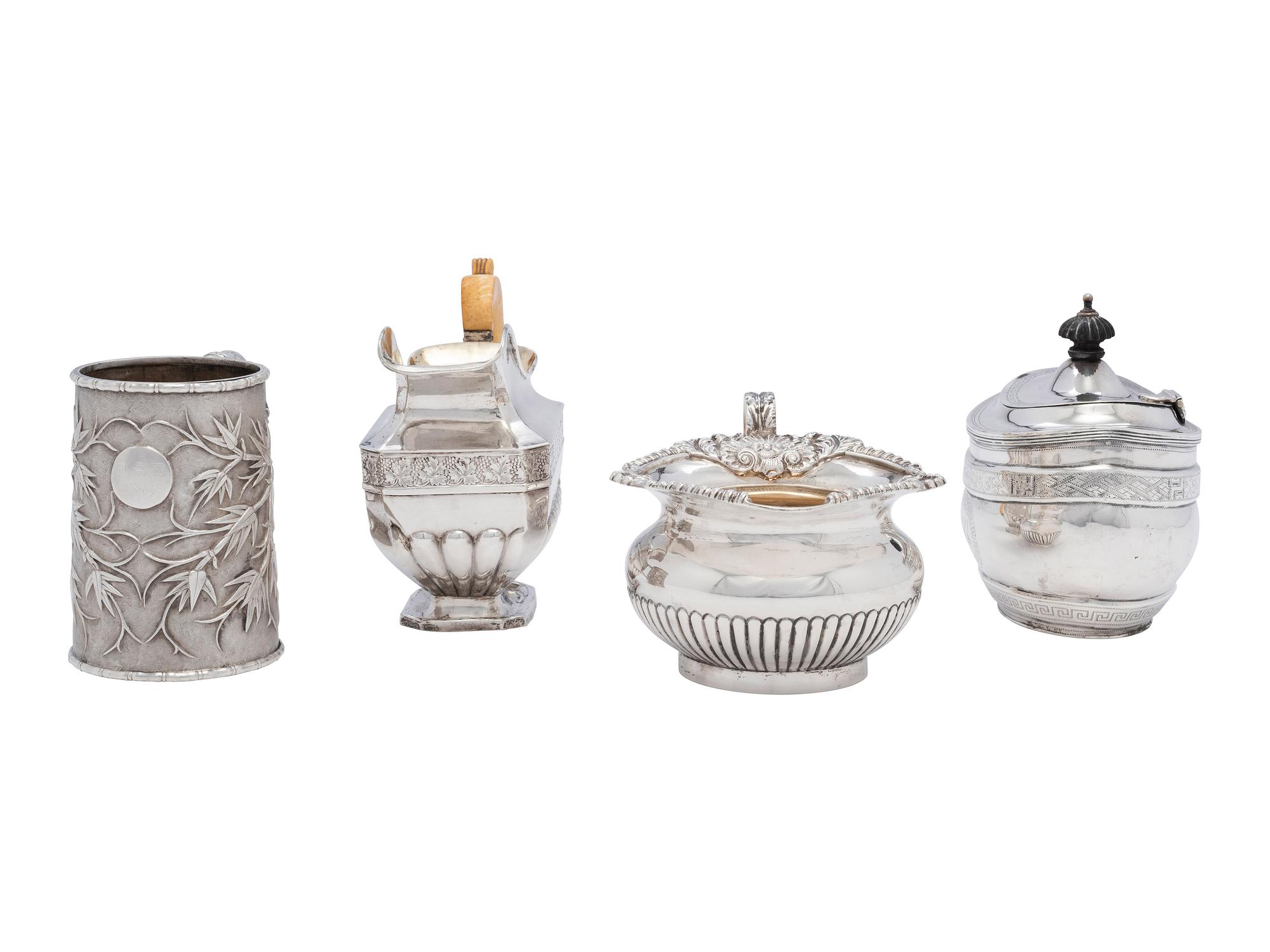 Four Silver Serving Pieces