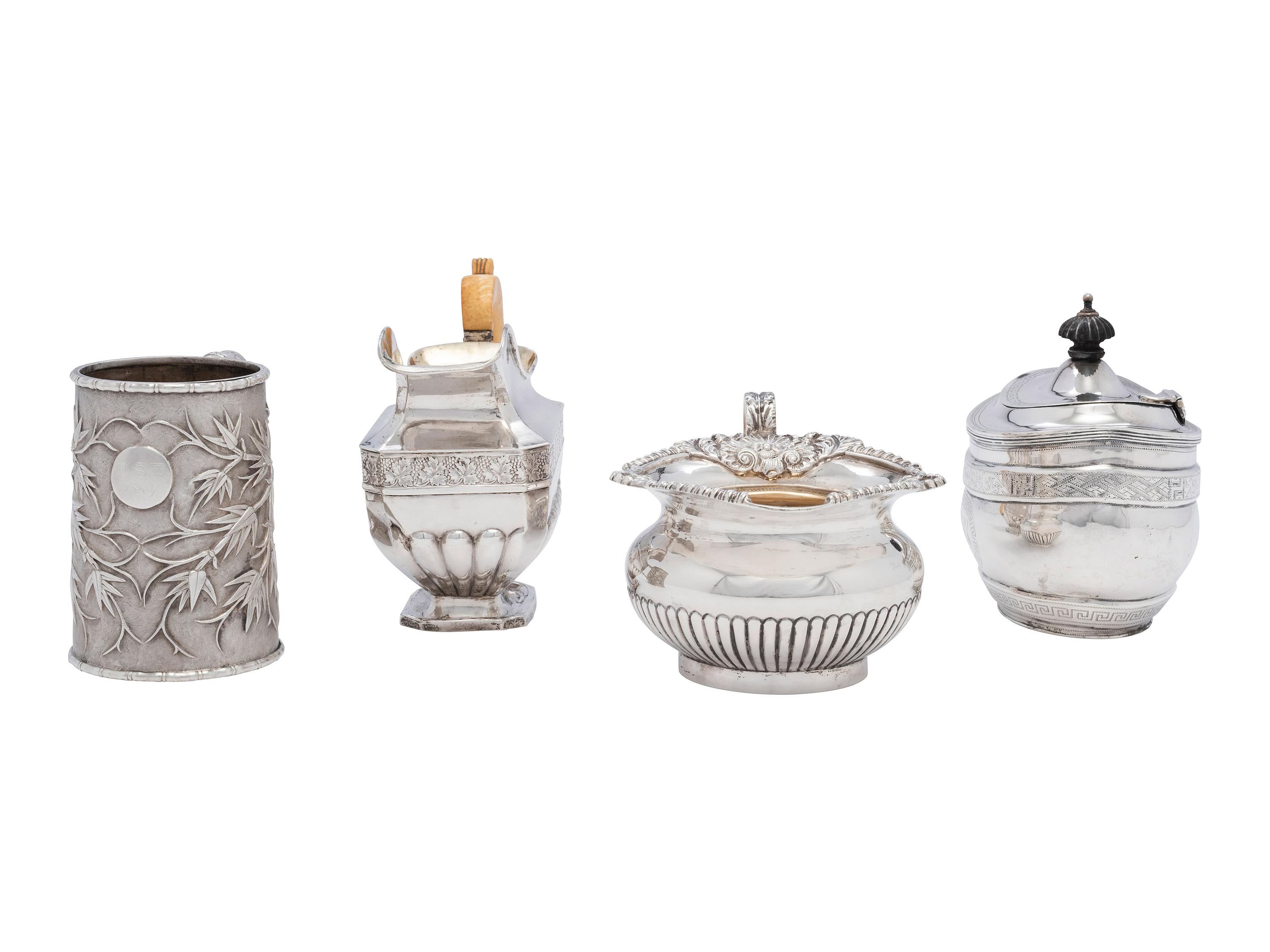 Four Silver Serving Pieces