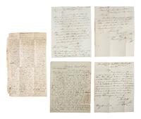 [GENERAL AMERICANA]. A group of 19th century letters and legal documents, highlighted by correspondence with Dr. Dennis Cooley (1789-1860), noted botanist and Postmaster at Washington, Macomb County, Michigan.