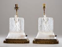 Pair of Art Deco Boudoir Lamps