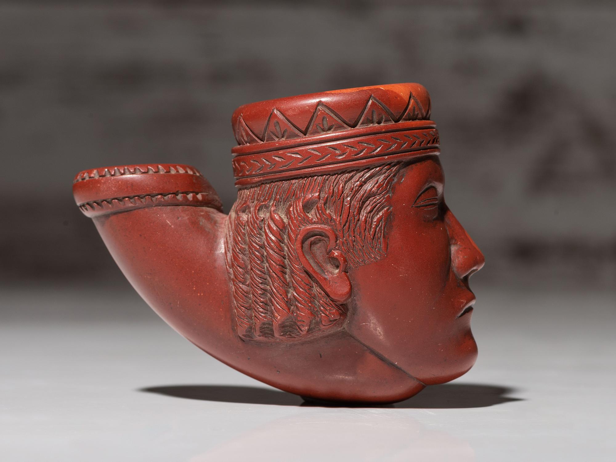 Great Lakes Catlinite Portrait Pipe Bowl
