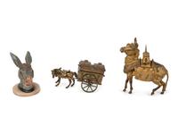 Three Continental Animal-Themed Inkwells