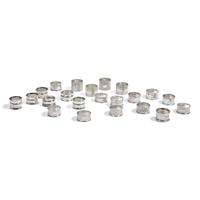 An Assembled Group of English Sterling Silver Napkin Rings
