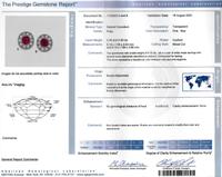 UNHEATED BURMESE RUBY AND DIAMOND EARCLIPS