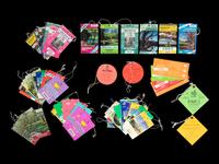 A Group of 55 1970s-2000s Masters Golf Tournament Augusta National Practice Round Badges and Programs