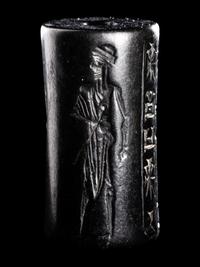 A Mesopotamian Hematite Cylinder Seal