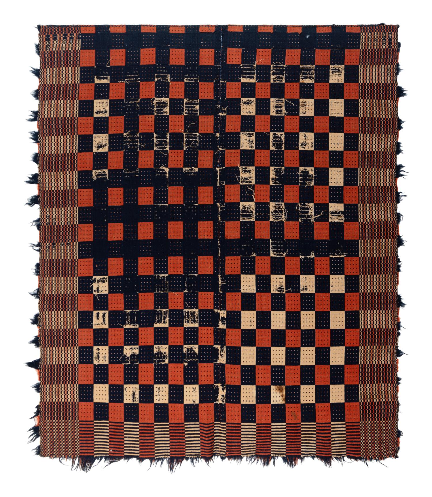 Three Cotton and Wool Jacquard Coverlets