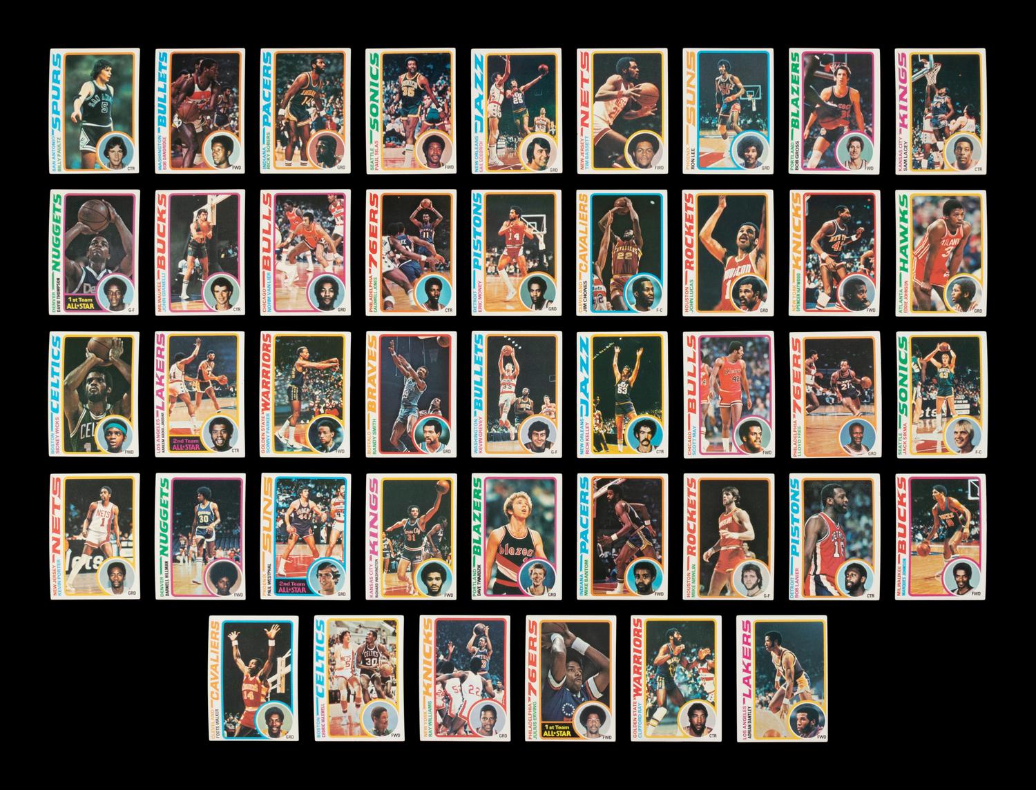 A Complete Set of 1978-79 Topps Basketball Cards (132/132)