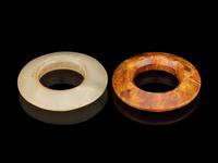 Two Chinese Archaistic Jade Circular Pendants