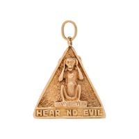YELLOW GOLD 'THREE WISE MONKEYS' CHARM