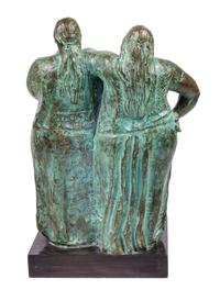 Francisco Zuniga, (Mexican, 1912-1998), Standing Juchitecas, 1965